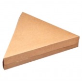 Треугольник  крафт для куска пиццы с крышкой 207(2) х 170 х 25мм